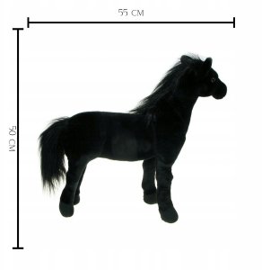 Dubi Koń czarny 55cm 33505 3