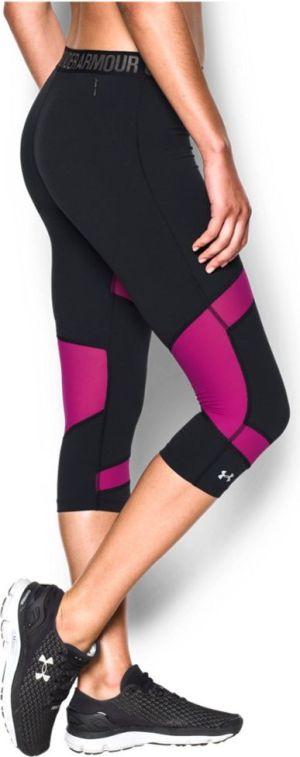 Under Armour Spodnie damskie Capri Under Armour Black/Magenta Shock r. XS (1271535007) 2