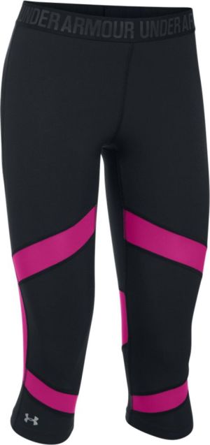 Under Armour Spodnie damskie Capri Under Armour Black/Magenta Shock r. XS (1271535007) 4