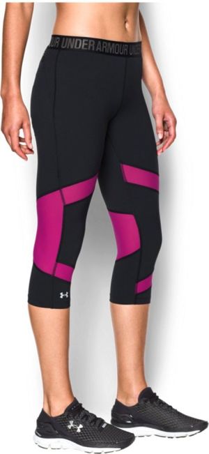 Under Armour Spodnie damskie Capri Under Armour Black/Magenta Shock r. M (1271535007) 1