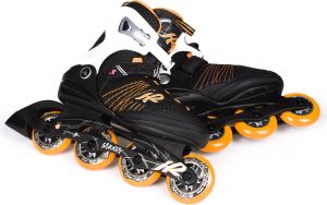 Rolki K2 Rolki fitness damskie Alexis 80 Czarno-biało-pomarańczowe r. 41.5 11