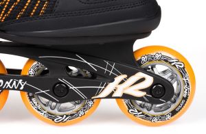 Rolki K2 Rolki fitness damskie Alexis 80 Czarno-biało-pomarańczowe r. 41.5 3