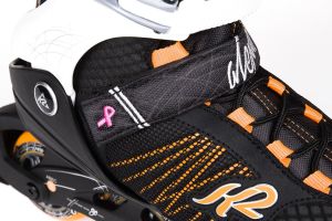 Rolki K2 Rolki fitness damskie Alexis 80 Czarno-biało-pomarańczowe r. 41.5 8
