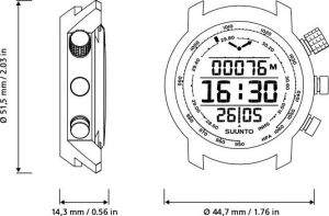 Zegarek sportowy Suunto Elementum Leather (SS019997000) 3