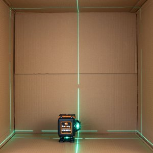 Rosfix LASER KRZYŻOWY POZIOMICA 12L WYZNACZANIE SKOSÓW USB-C 2xAKU PLATFORMA PILOT 15