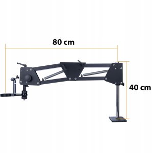 Rosfix MIKROSKOP TRINOKULAROWY STEREOSKOPOWY MERCURY PRO WYSIĘGNIK 80CM OŚWIETLACZ 12