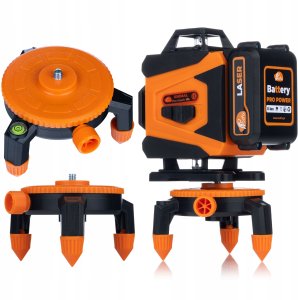 Rosfix LASER KRZYŻOWY POZIOMICA 360 16L STATYW WYZNACZANIE SKOSÓW 2x AKU USB 11