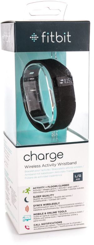 Smartband Fitbit Opaska fitness monitor aktywności Charge Fitbit Black roz. XL 16