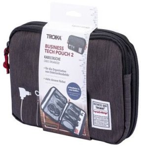 Troika TROIKA Organizer Poliester Czarny Szary Business Tech Pouch 2 4