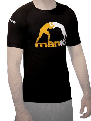 Manto Koszulka męska Short Sleeve Rashguard Logo czarna r. L (MNR811) 1