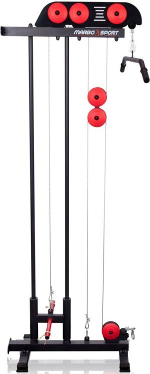 Marbo Sport Wyciąg do ściany czerwono-czarny 77x120x210 cm (MS-W103) 2