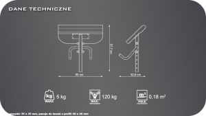 Marbo Sport Modlitewnik wsuwany z uchwytami (MH-A101) 5