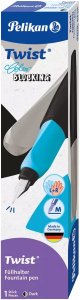 Pelikan Pióro wieczne Twist dla dzieci prawo/lewo czarne Color Blocking PELIKAN 2