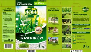 Agrecol Nawóz do trawników 3kg posypowy wieloskładnikowy 3