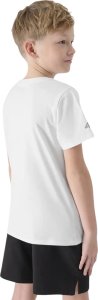 4f Zestaw dzięciecy komplet sportowy koszulka spodenki worek plecak do szkoły na WF 4F M085 głęboka czerń 4FJWAW25TAPSM085 20S 134-140cm 4