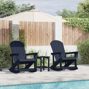 vidaXL Fotele bujane Adirondack 2 pcs Ciemnoniebieski HDPE (3335835 VidaXL) 5