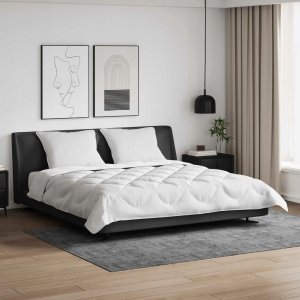 vidaXL Kołdra Inny z poduszką 3 pcs Biały 260 x 220 cm Mikrofibra Lumarko! 5