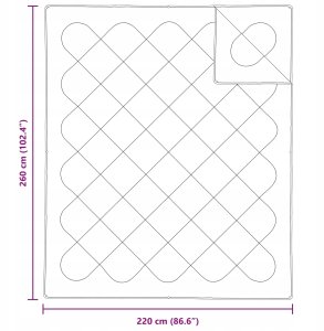 vidaXL Kołdra Inny z poduszką 3 pcs Biały 260 x 220 cm Mikrofibra Lumarko! 5