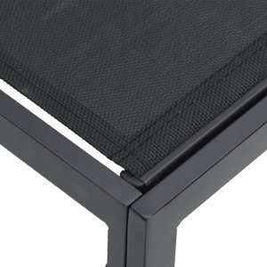 vidaXL Zestaw Sof na Ogród z poduszką 5 pcs Czarny Aluminium Lumarko! 6