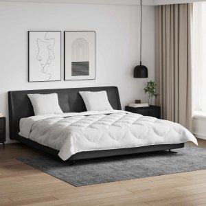 vidaXL Kołdra z poduszkami Inny 3 pcs Biały 240 x 200 cm Mikrofibra Lumarko! 4