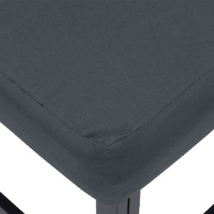 vidaXL Lumarko Sof na Ogród z poduszką 3 pcs Czarny Aluminium 6