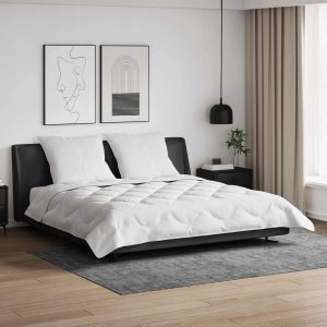 vidaXL Kołdra z poduszką 3 pcs Biały 200 x 200 cm Mikrofibra Lumarko! 3