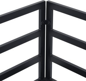 vidaXL Sof na Ogród z poduszką 6 pcs Czarny Aluminium Lumarko 4