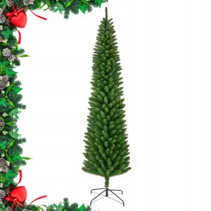 Kaemingk Choinka sztuczna SLIM 180 cm zielona Jodła ołówkowa wąska 50cm miękkie igły 2