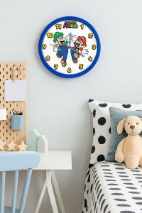 KIDS Zegar Ścienny na Ścianę Duży 25cm dla Dziecka Dzieci / Super Mario / GSM3063 3