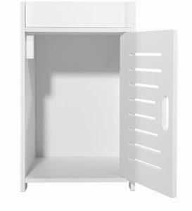 OSKAR Szafka słupek łazienkowy biała PVC ażurowa 80 cm komplet 8 szt. 5