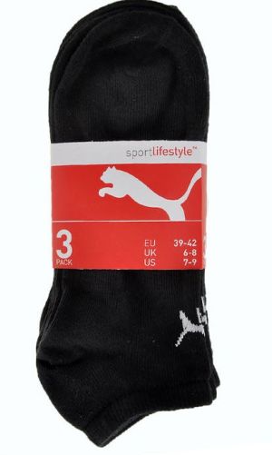 Puma Skarpetki męskie Basic Sneaker 3pack 201103001-200 Black r. 39-42 3