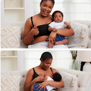 Momcozy YN08 (L) | Biustonosz do laktatora typu Hands-Free | Czarny (HF008-BL100L-C) 3