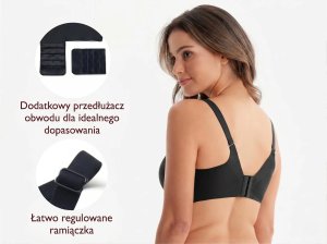 Momcozy Bezszwowy biustonosz do karmienia | YN21 (L) | Czarny (FB021-BL100L-C) 2