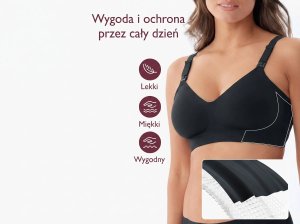 Momcozy Bezszwowy biustonosz do karmienia | YN21 (L) | Czarny (FB021-BL100L-C) 3