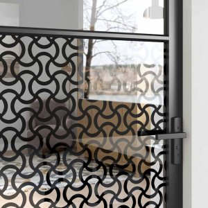 vidaXL vidaXL Drzwi szklane Fretwork Czarny 102,5 x 3,5 x 201,5 cm Aluminium 4