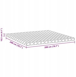 vidaXL Biały 200 x 200 cm Pianka Lumarko 7