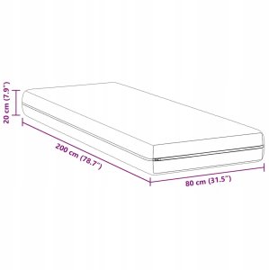 vidaXL Biały 80 x 200 cm Poliester Lumarko 5