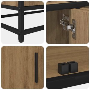 vidaXL vidaXL Jednostki telewizyjne 2 pcs Dąb rzemieślniczy 240 x 35 x 41 cm 9