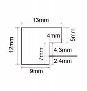 Ramka Focus Ivy Black 20x30 4
