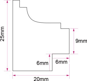 Ramka Focus Focus Calla Gold 18x24 3