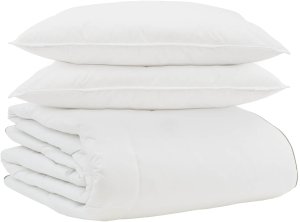 vidaXL Zimowa Kołdra z poduszką 3 pcs Biały Pióra puchowe 2