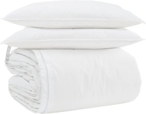 vidaXL vidaXL Zestaw kołder z poduszką 3 pcs Biały Pióra down 2
