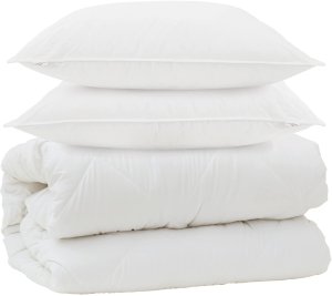 vidaXL vidaXL Duvet z poduszkami z poduszką 3 pcs Biały Mikrofibra 2