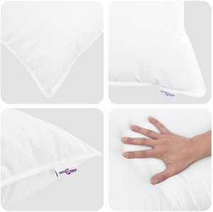 vidaXL vidaXL Duvet z poduszkami z poduszką 3 pcs Biały Mikrofibra 7
