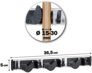 Uchwyt na szczotki i mopa RIBIMEX, 38 cm 3