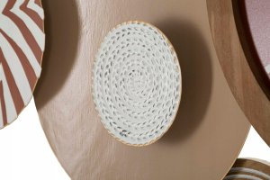 Tulup Dekoracja ścienna z zegarem, 127 cm 3