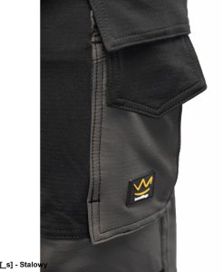 Polstar AISP - TRAIL spodnie do pasa 4WAY stretch podwójne potrójne szwy szyte mocną nicią 280 g/m2 wzmocnione kieszenie na komórkę dokumenty - khaki 102 24