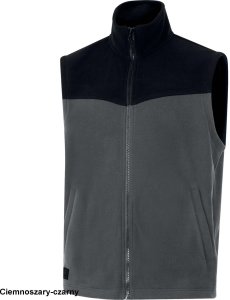 Delta Plus GILLI - CIEPŁA POLAROWA KAMIZELKA POLIESTER 280 g/m2 - granatowo-czarny M 2