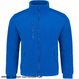 JHK FLRA 340 - bluza polarowa unisex, gruba posiada bardzo dobre właściwości cieplne - niebieski royal-czarny 5XL 12