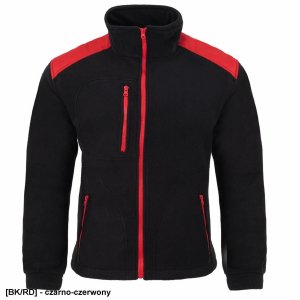 JHK FLRA 340 - bluza polarowa unisex, gruba posiada bardzo dobre właściwości cieplne - niebieski royal-czarny 5XL 18